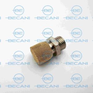 SILENCIADOR REGULABLEDE BRONCE SINTERIZADO Y LATON,  ROSCA MACHO 1/4″BSPP