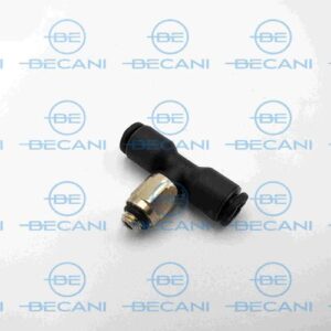 RACOR «T» ROSCA MACHO CENTRAL 1/8″  P/TUBO ø6mm.