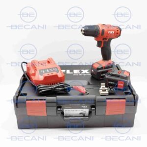 TALADRO ATORNILLADOR DE BATERIA FLEX DD 2G 10.8V CON MALETIN DOS VELOCIDADES»LIGHT DUTY»