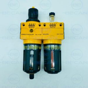 FILTRO-REGULADOR 3/8″ SERIE EZ, CON CARTUCHO FILTRANTE 20 µ, 12BAR, CON PROTECCION PLASTICO LA TAZA Y PURGA MANUAL