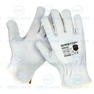 GUANTE TODO PIEL VACUNO BLANCO TALLA 9