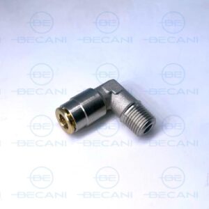 RACOR CODO MACHO CONICO ALTA PRESIÓN T6-M10.100