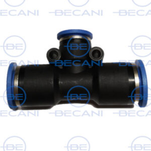 RACOR UNION EN T TECNOPOLIMERO TUBO ø12 mm CENTRAL ø8 mm