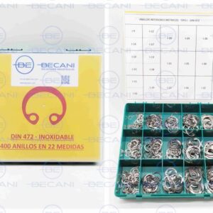 ESTUCHE ANILLOS INOX DIN 472 400 PZAS